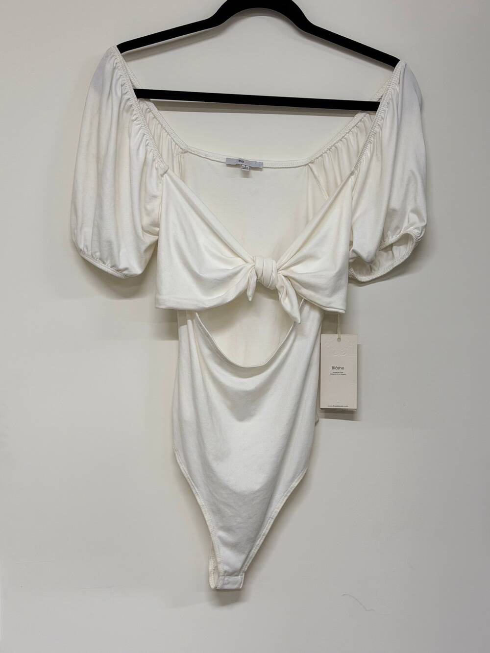 Blashe White Off Shoulder Bodysuit Size S/M